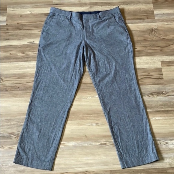 Express Men’s Photographer pant Size 33 X 30 Blue Micro checked Business Office - Picture 9 of 9